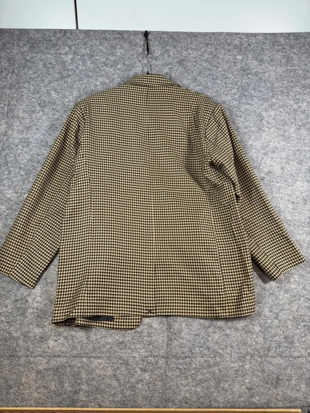 ICHI Houndstooth Blazer Jacket Size 40 Tailored Preppy Academia Oversized Fit - Picture 13 of 15